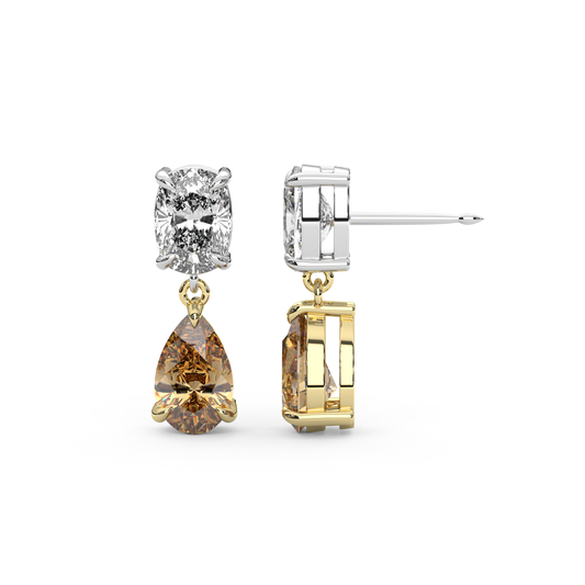 Raf Earrings in Champagne