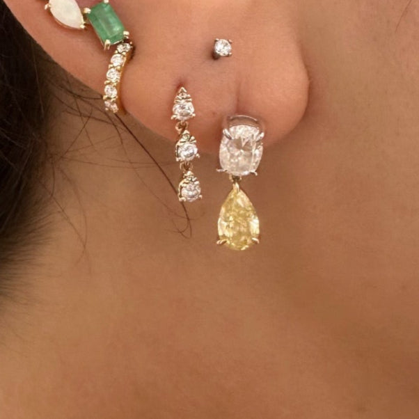 Raf Earrings in Orange
