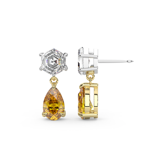 Fig Earrings in Orange