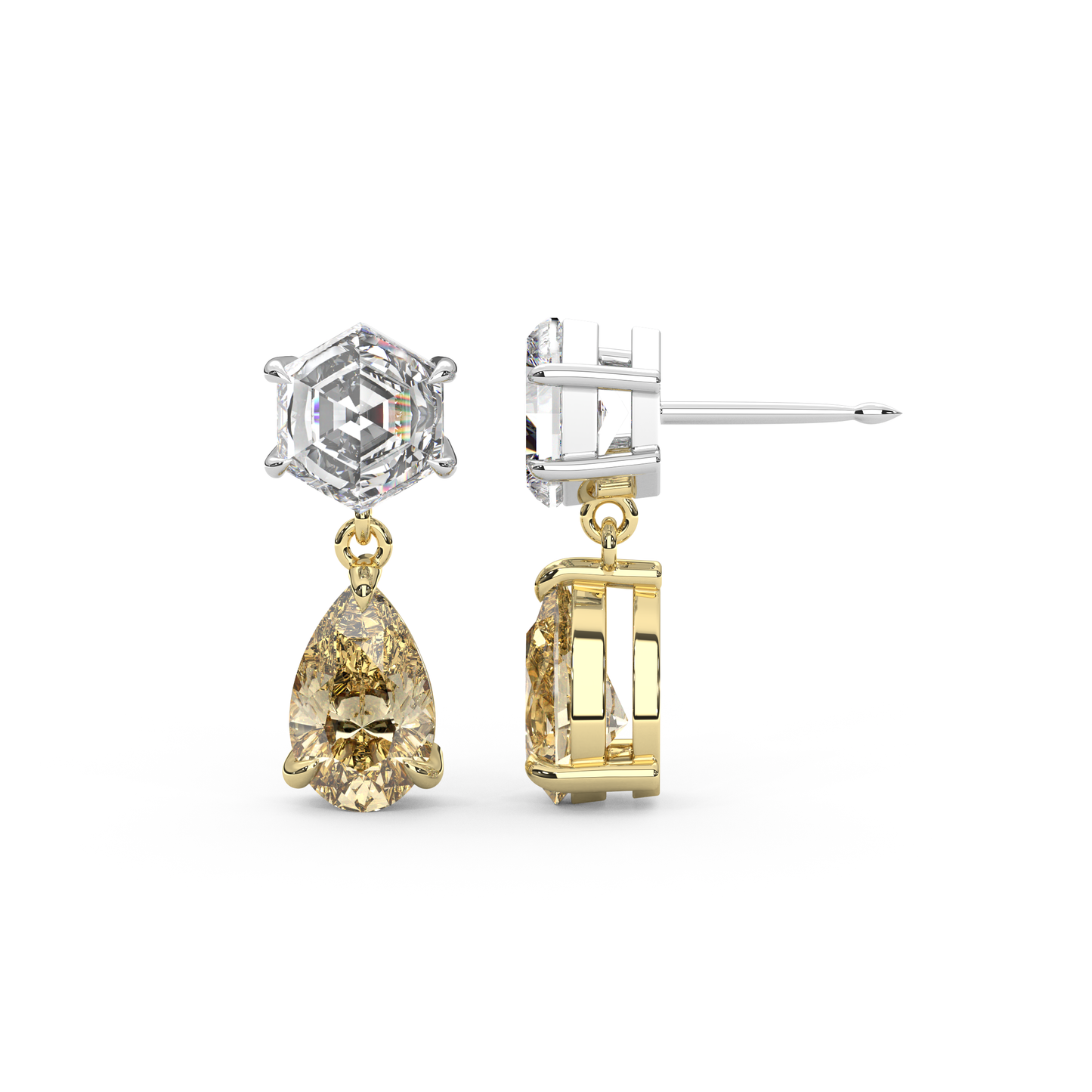 Fig Earrings in Yellow