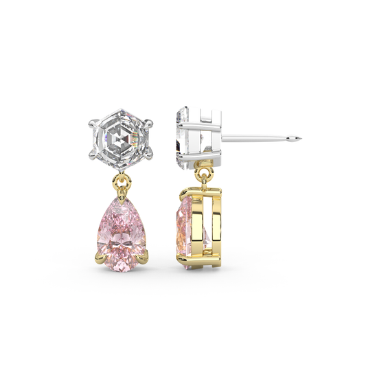 Fig Earrings in Pink