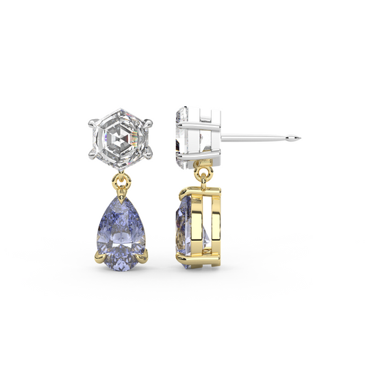 Fig Earrings in Cornflower Blue