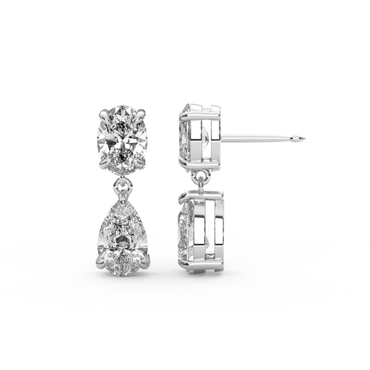 Raf Earrings in White