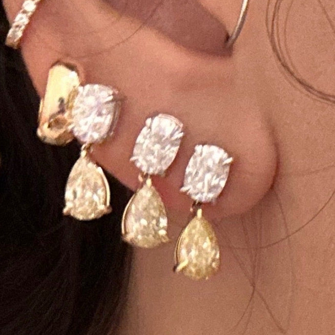 Raf Earrings in Yellow