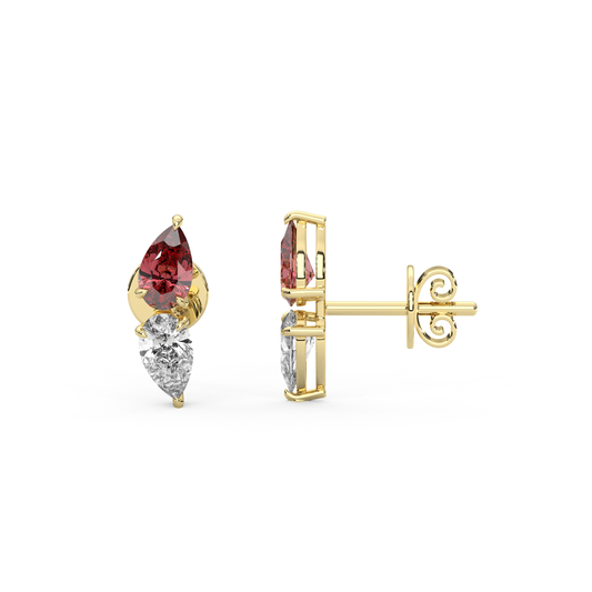 Katia Earrings in Red