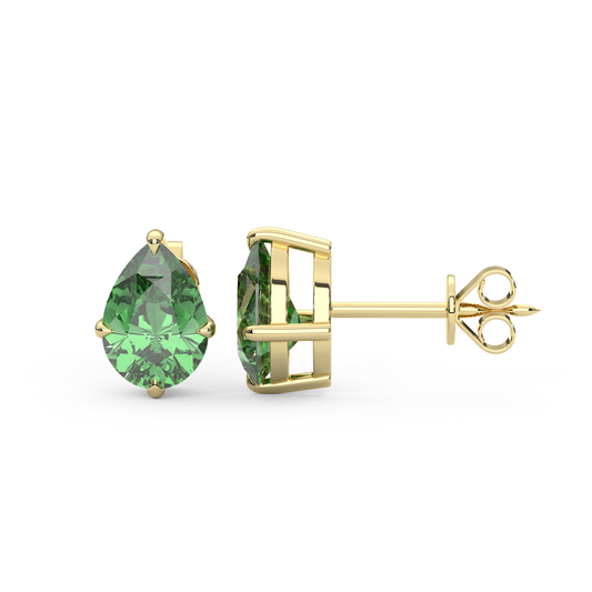 Lily Studs in Green