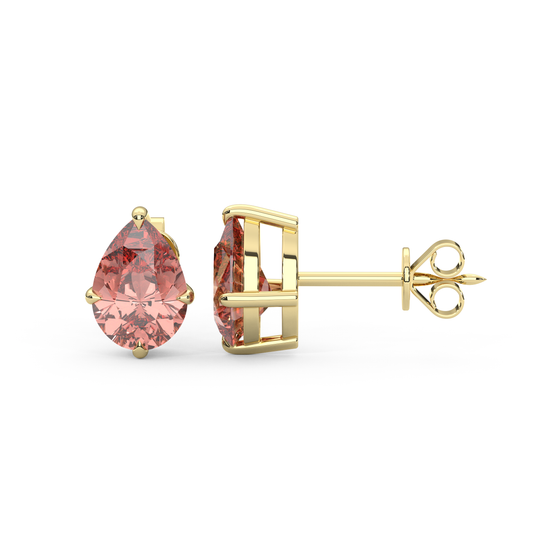 Lily Studs in Sunset Pink