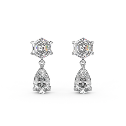 Fig Earrings in White