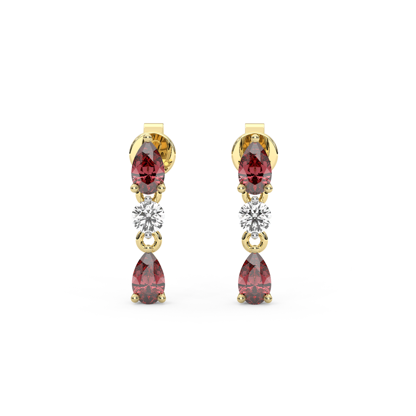 Lab Sapphire Mini Pia Earrings