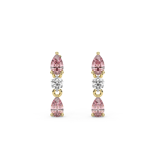 Mini Pia Earrings in Pink