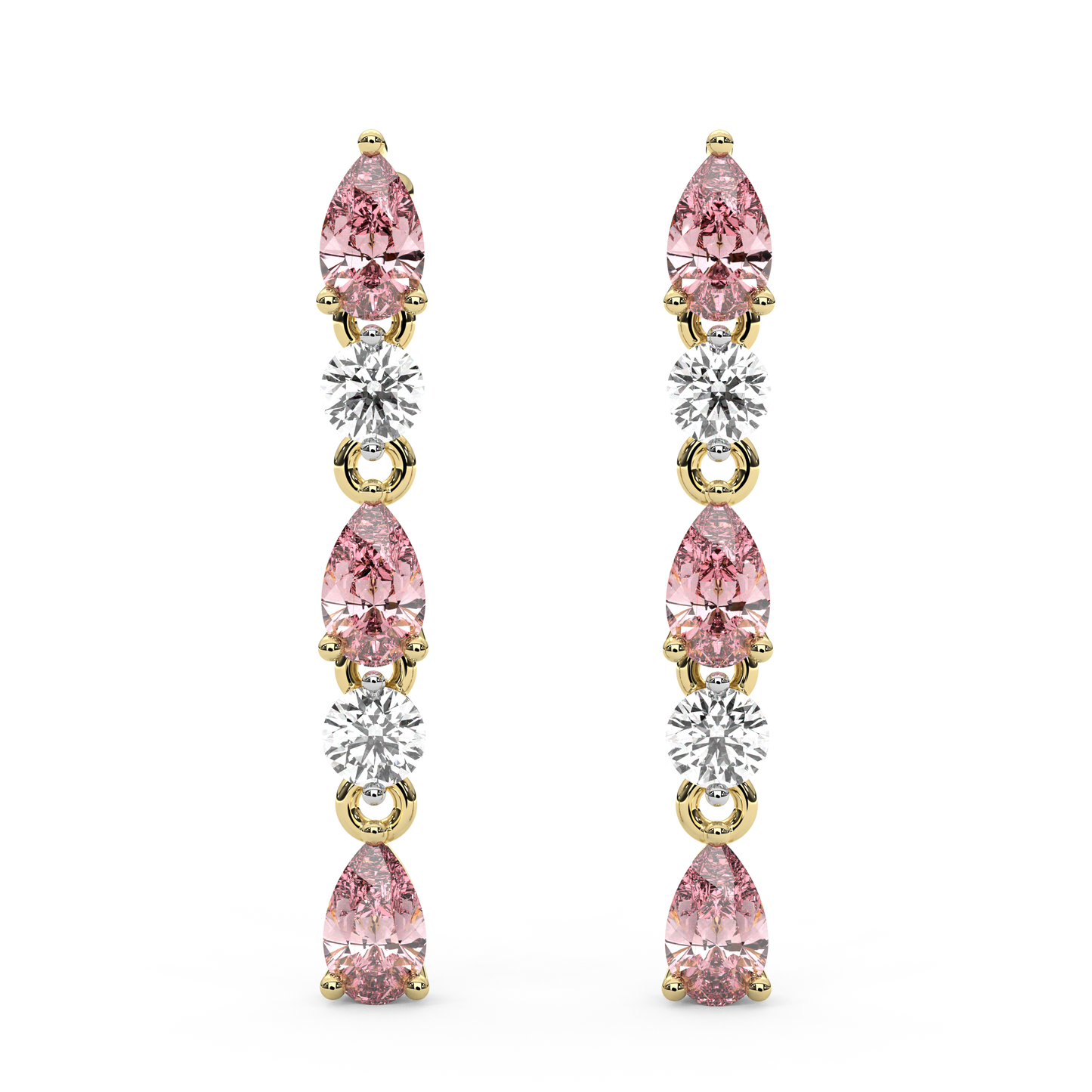 Pia Earrings in Pink