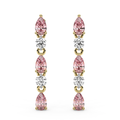 Pia Earrings in Pink