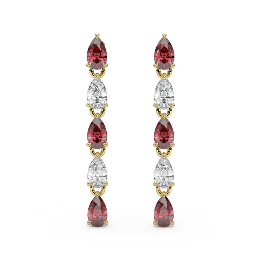 Esme Earrings in Red