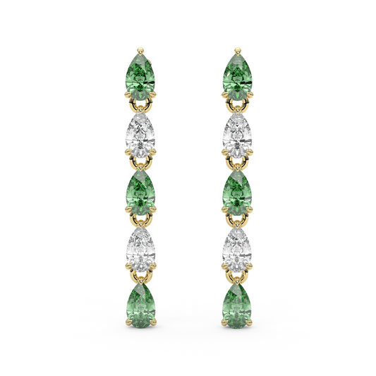 Esme Earrings in Green
