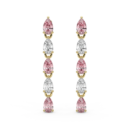 Esme Earrings in Pink