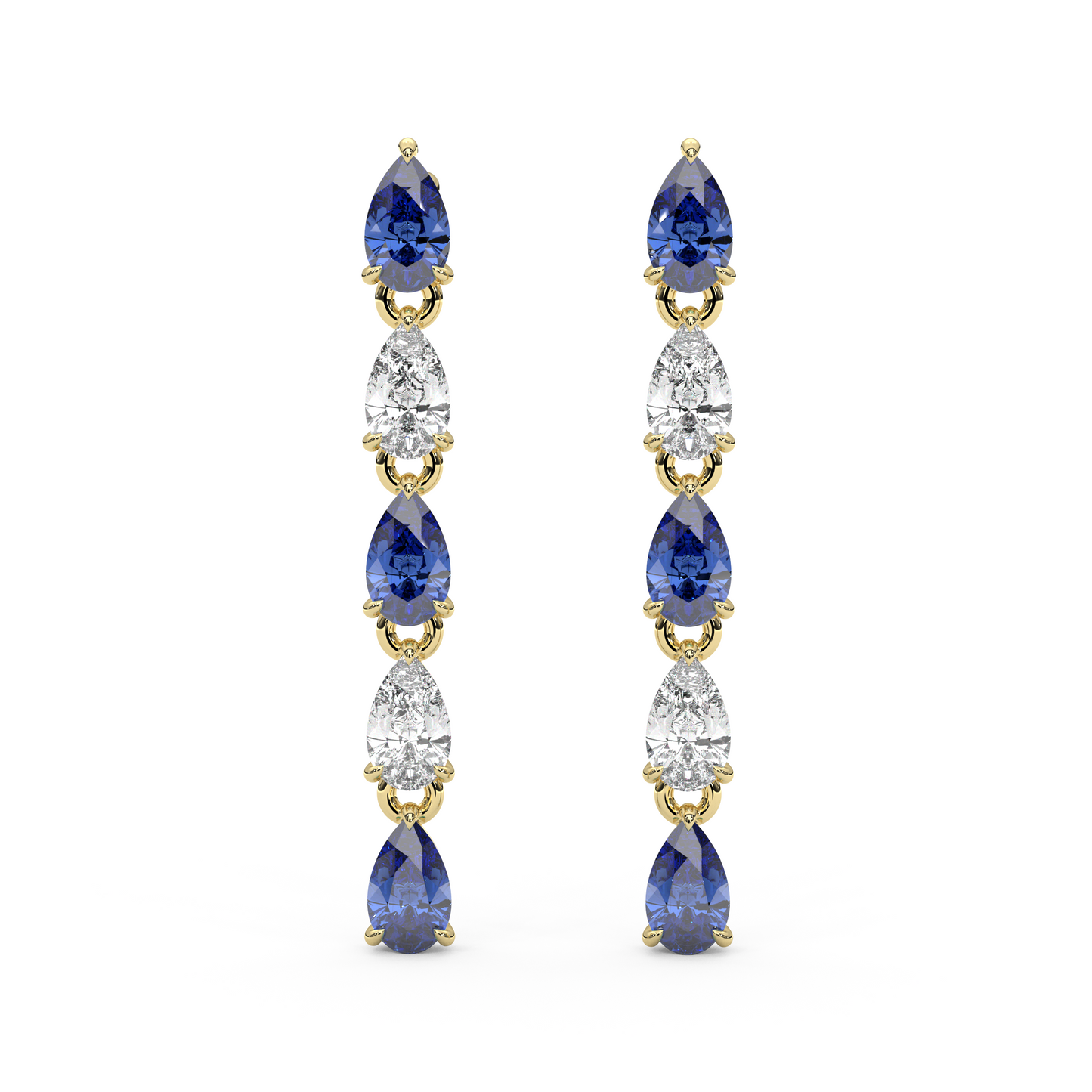 Esme Earrings in Blue Sapphire