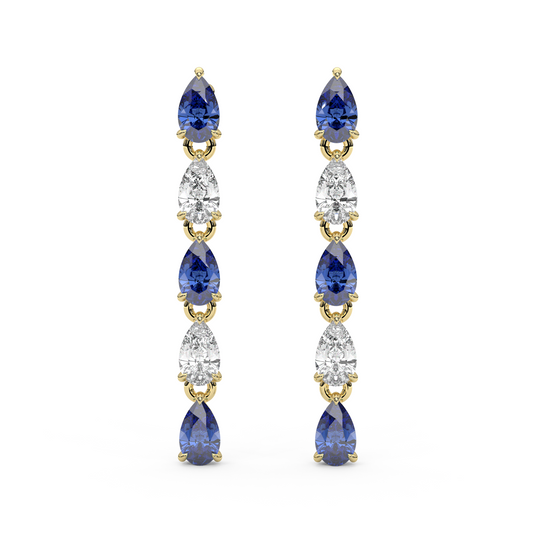Esme Earrings in Blue Sapphire