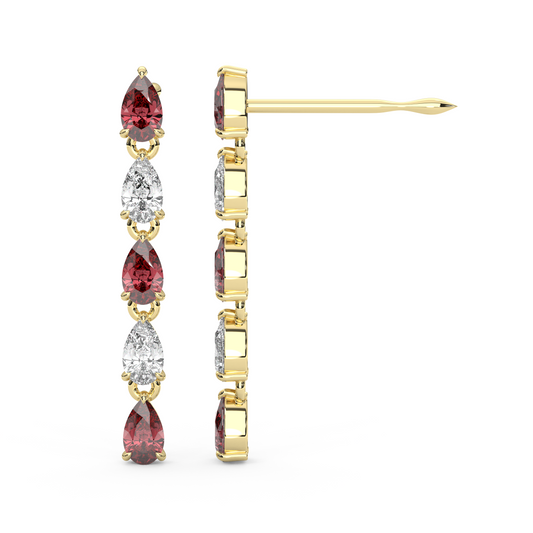 Esme Earrings in Red