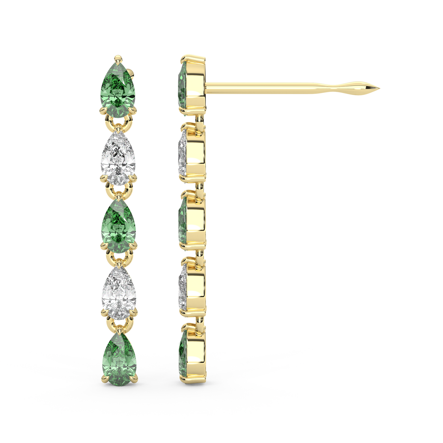 Esme Earrings in Green