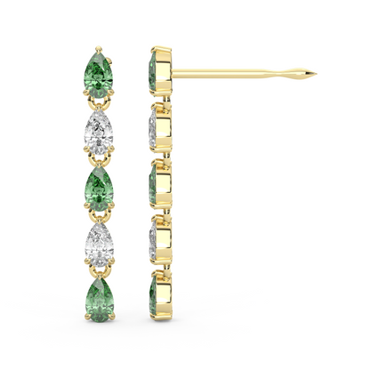 Esme Earrings in Green