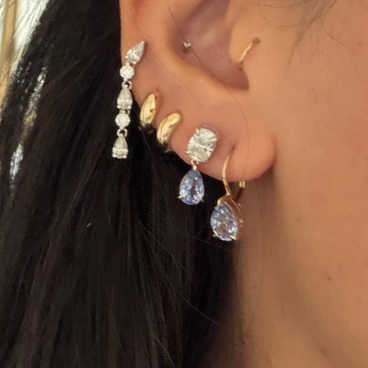 Raf Earrings in Cornflower
