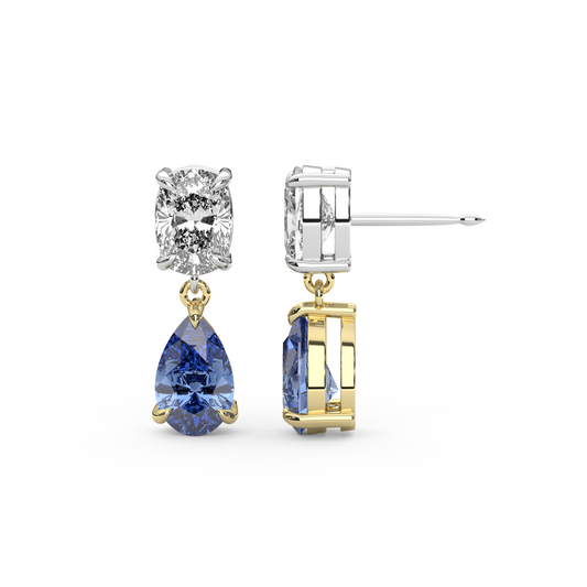 Raf Earrings in Blue Sapphire