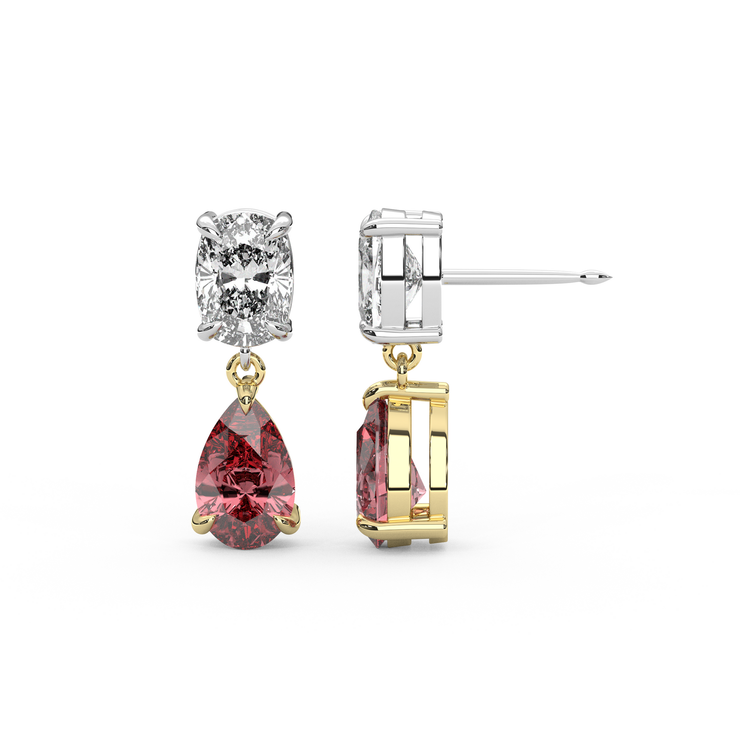 Raf Earrings in Red
