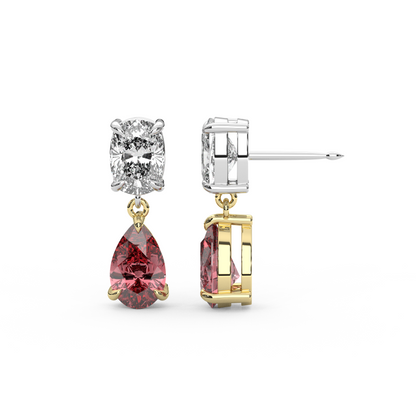 Raf Earrings in Red