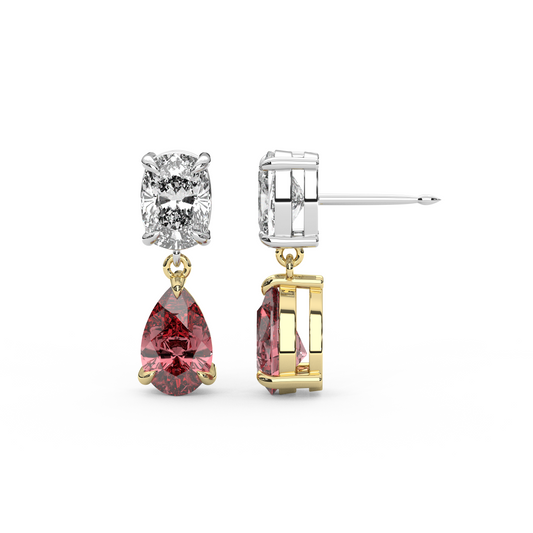 Raf Earrings in Red