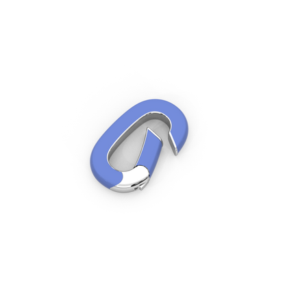 Silver Large Enamel Bail