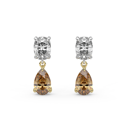 Raf Earrings in Champagne