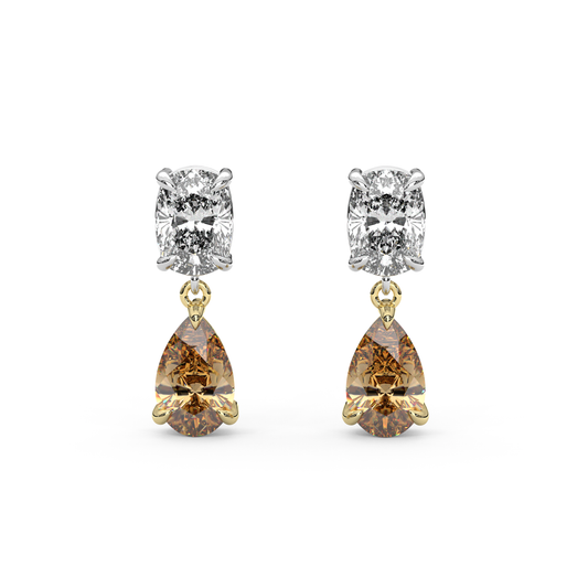 Raf Earrings in Champagne