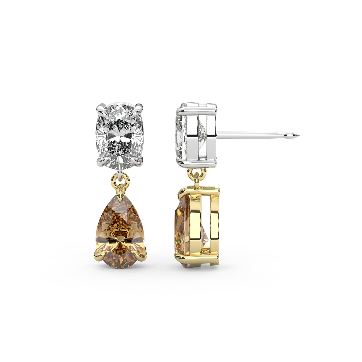Raf Earrings in Champagne