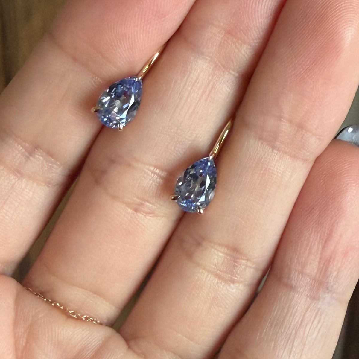 Mary Earrings in Cornflower