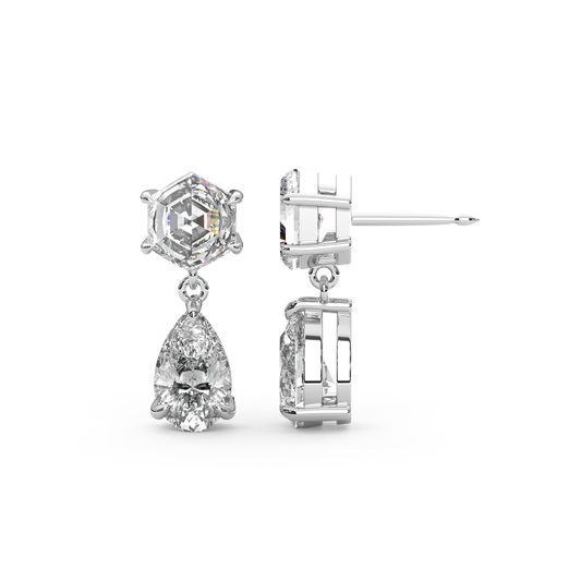 Fig Earrings in White