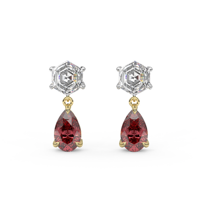 Fig Earrings in Red