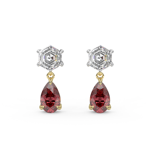 Fig Earrings in Red