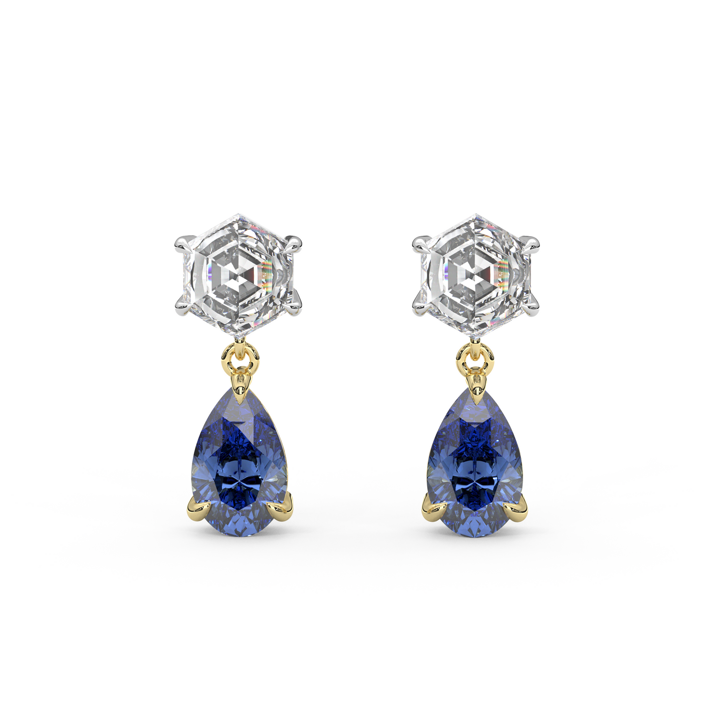 Fig Earrings in Blue Sapphire
