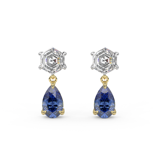 Fig Earrings in Blue Sapphire