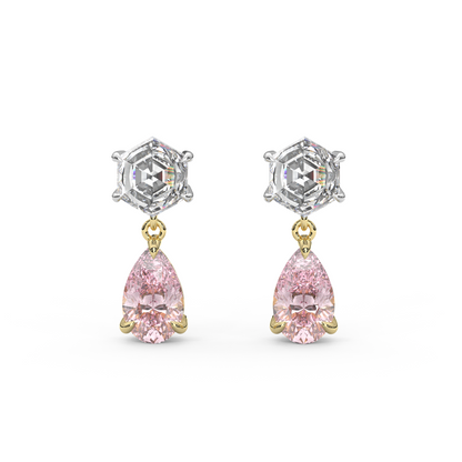 Fig Earrings in Pink