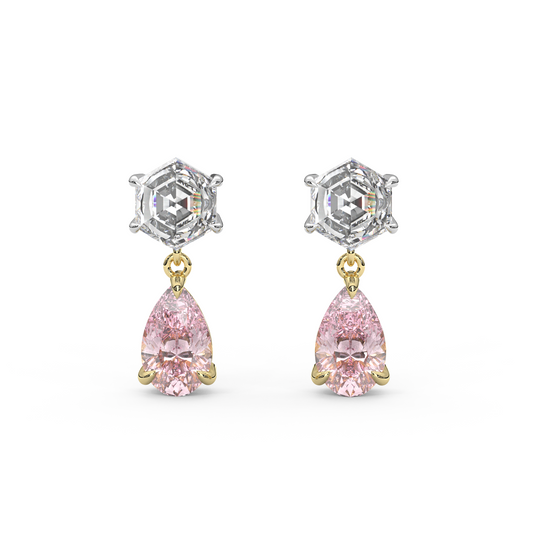 Fig Earrings in Pink