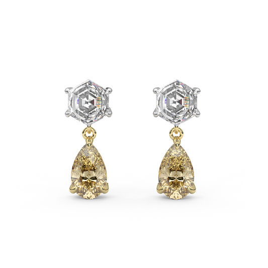 Fig Earrings in Yellow