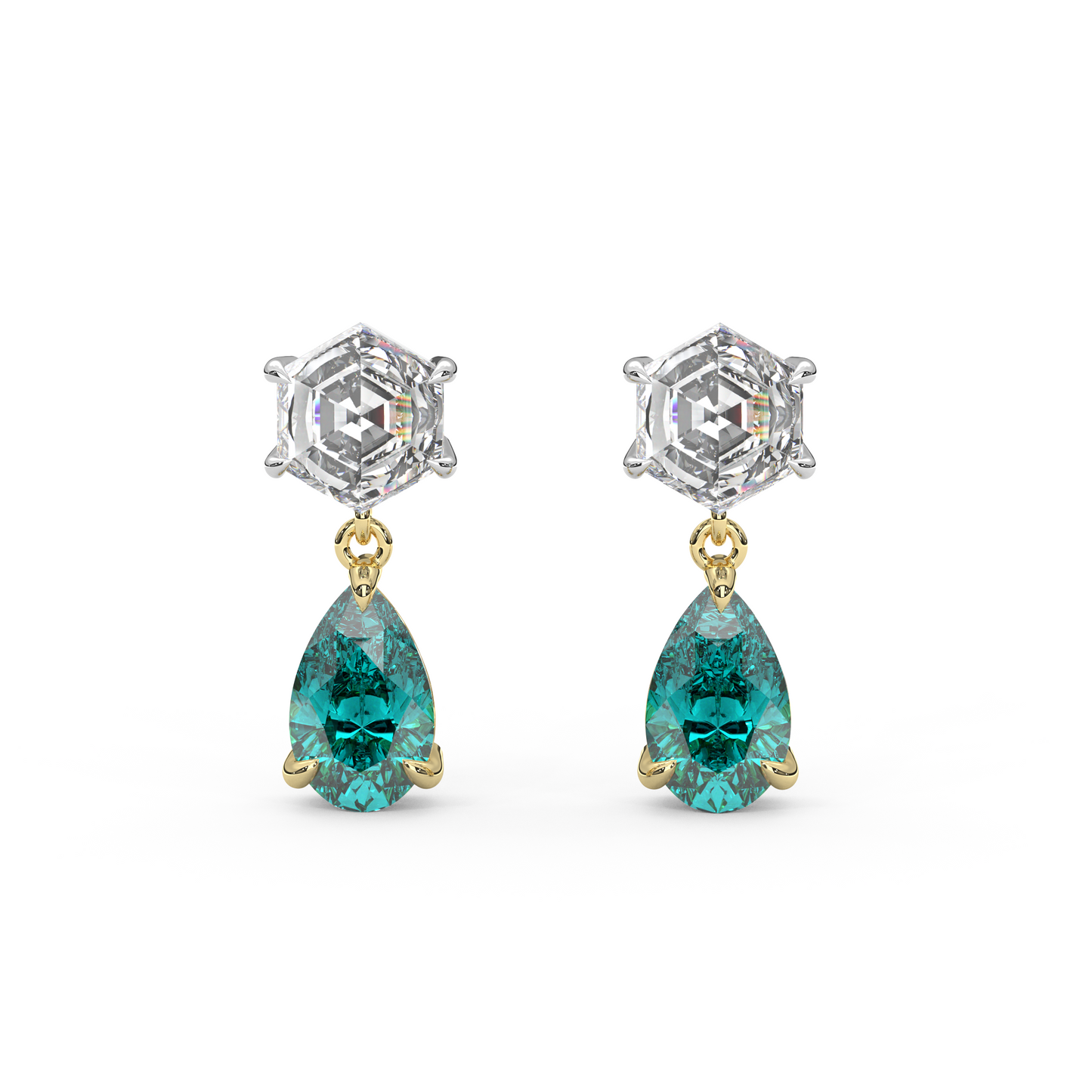 Fig Earrings in Teal