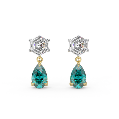Fig Earrings in Teal