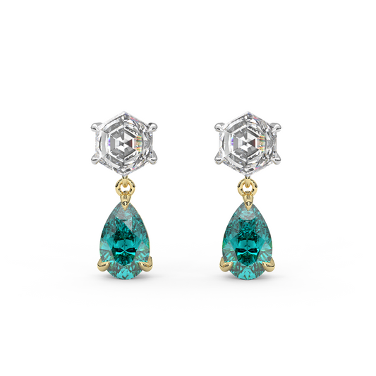Fig Earrings in Teal