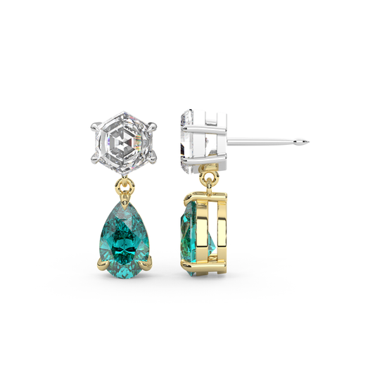 Fig Earrings in Teal