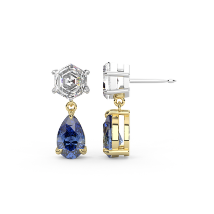 Fig Earrings in Blue Sapphire