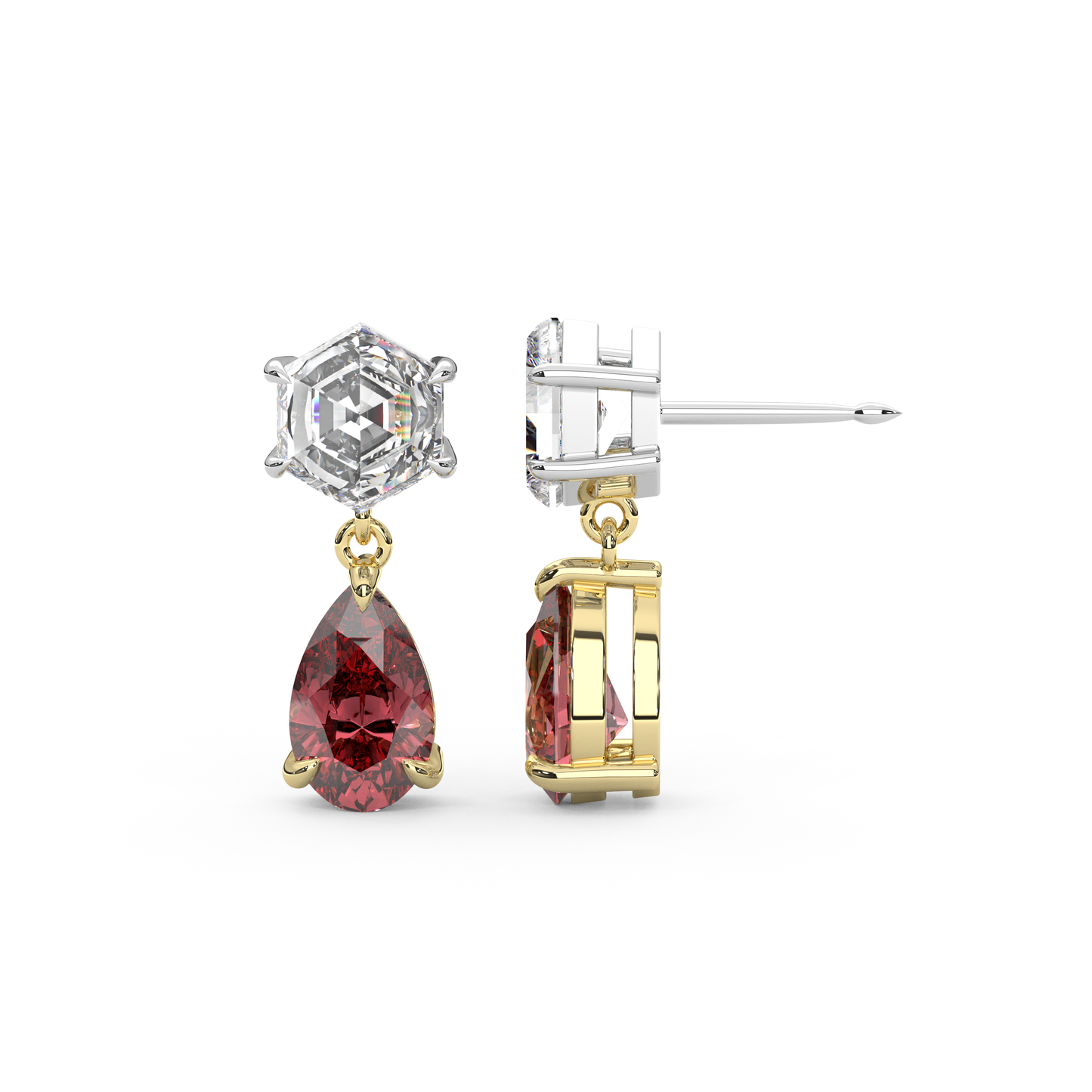 Fig Earrings in Red