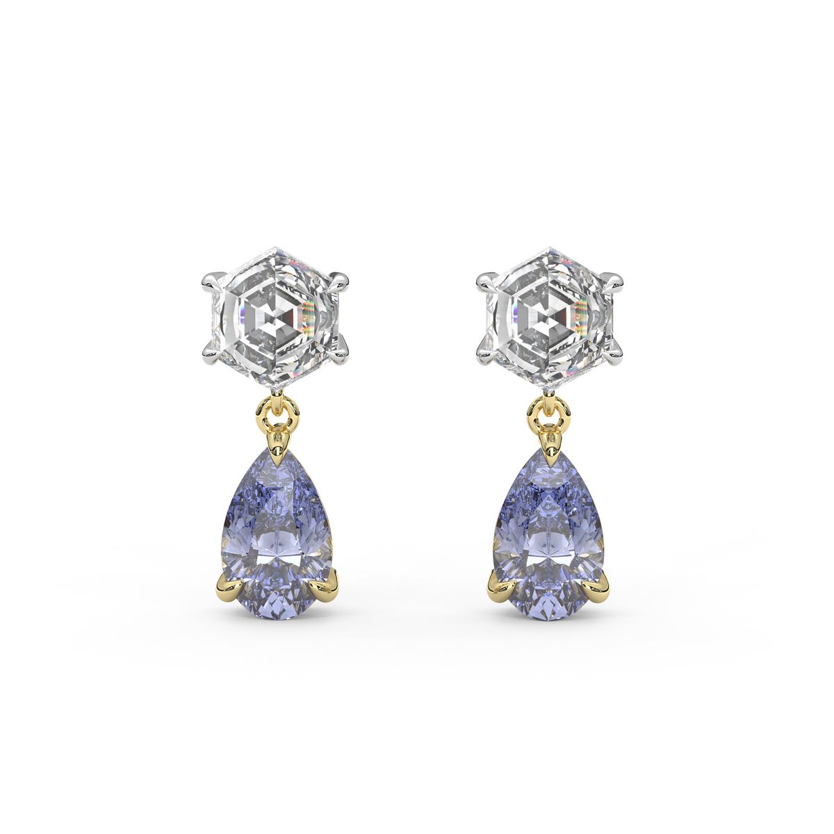 Fig Earrings in Cornflower Blue