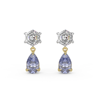 Fig Earrings in Cornflower Blue